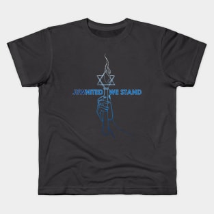 JEWnited we stand  - Shirts in solidarity with Israel Kids T-Shirt